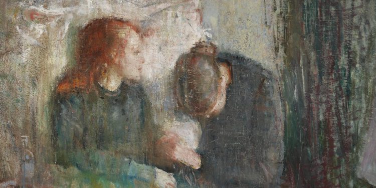 Edvard Munch, Bambina malata (1886, particolare)