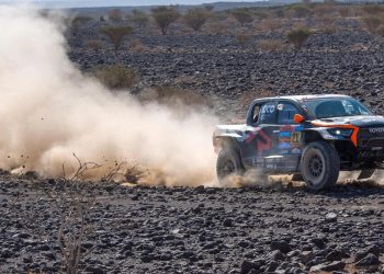 Henk Lategan nella Dakar 2025 (Foto ANSA)