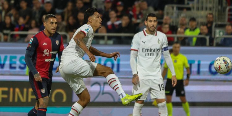 Tijjani Reijnders con il Milan contro il Cagliari (Foto ANSA)