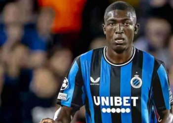 Joel Ordonez con la maglia del Club Brugge