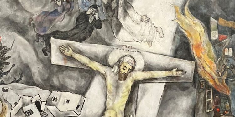 Marc Chagall, "Crocifissione bianca" (1938, particolare)