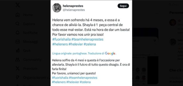 post sorella helena prestes
