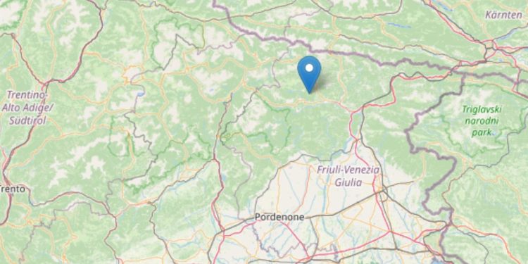 terremoto oggi ad Ampezzo