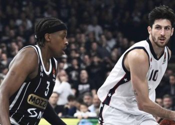 Frank Ntilikina e Leandro Bolmaro in Partizan Milano (da facebook.com/OlimpiaMilano1936)