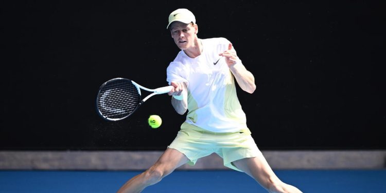 Jannik Sinner agli Australian Open 2025 (Foto ANSA)