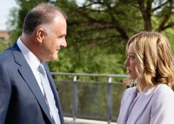 Il Presidente di Confindustria Emanuele Orsini e la Premier Giorgia Meloni (Ansa)