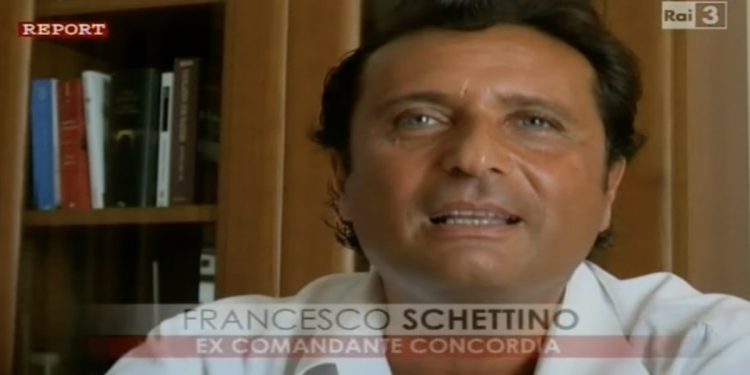 Francesco Schettino, ex comandante della Costa Concordia condannato per il disastro (Foto: Report)