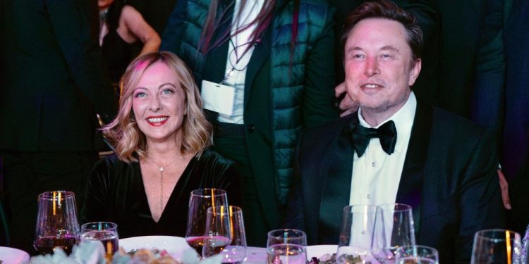 Premier Meloni con Elon Musk