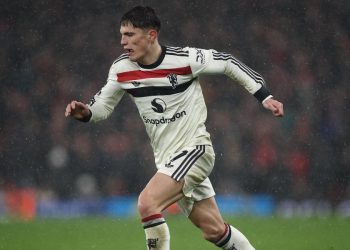 Garnacho in campo (foto Ansa)