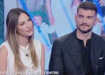 Beatrice Valli e Marco Fantini a Verissimo (Foto; Screenshot)