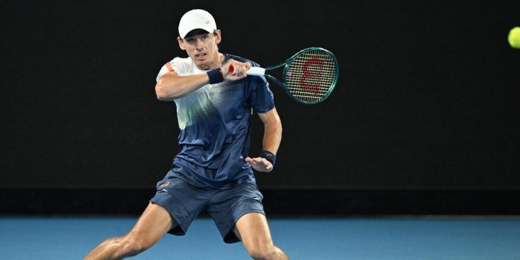 Alex De Minaur agli Australian Open 2025 (Foto ANSA)
