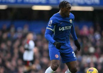 Axel Disasi con la maglia del Chelsea