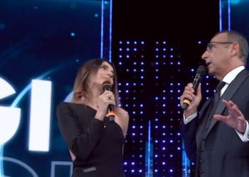 Carlo Conti con Giorgia