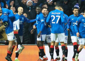 I Rangers Glasgow in Europa League (Foto ANSA)