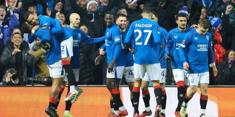 I Rangers Glasgow in Europa League (Foto ANSA)