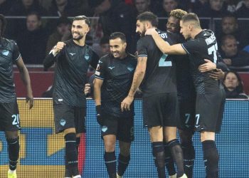 La Lazio in Europa League (Foto ANSA)