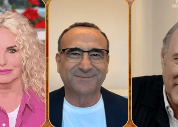 Antonella Clerici e Gerry Scotti a Sanremo 2025