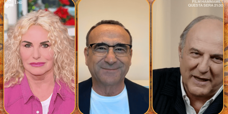 Antonella Clerici e Gerry Scotti a Sanremo 2025