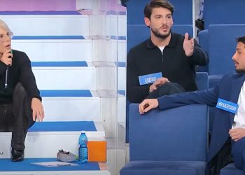 Maria De Filippi con Ciro e Gianmarco a Uomini e Donne (Foto: Screen)