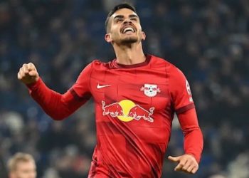 André Solva con la maglia del Red Bull Lipsia