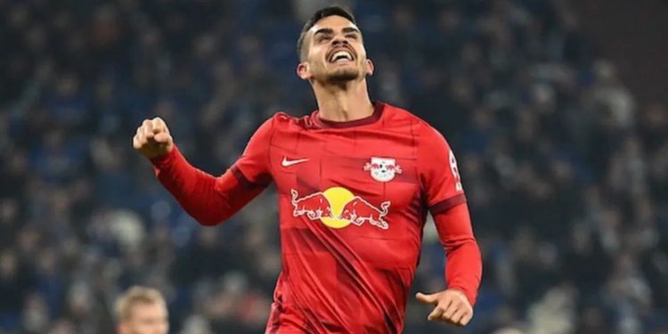 André Solva con la maglia del Red Bull Lipsia