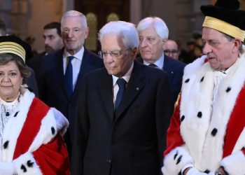 L'inaugurazione dell'anno giudiziario della Cassazione. Da s.: Margherita Cassano, Sergio Mattarella, Luigi Salvato (Ansa)