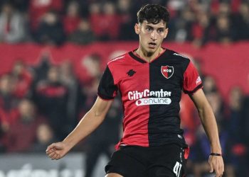 Tomas Perez con la maglia del Newell's Old Boys
