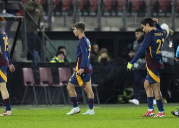 La delusione della Roma per la sconfitta di Alkmaar in Europa League (Foto ANSA)