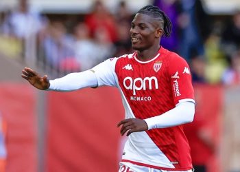 Breel Embolo con la maglia del Monaco