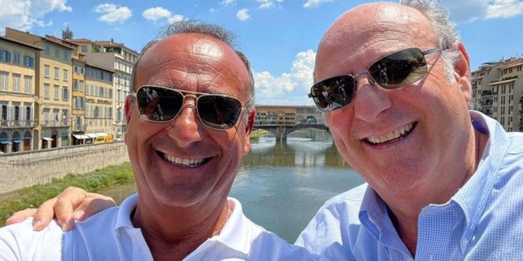 Gerry Scotti e Carlo Conti (Instagram)