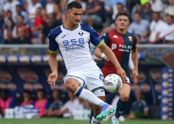 Diego Coppola con la maglia dell'Hellas Verona