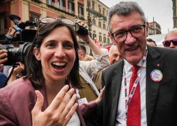 Schlein (Pd) e Landini (Cgil)