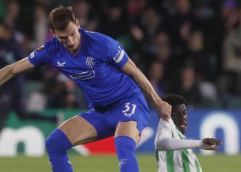 Borna Barisic, qui con la maglia dei Rangers (Foto ANSA)