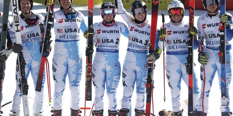 diretta team event Mondiali sci