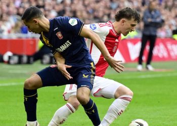 Anass Salah-Eddine con la maglia del Twente (Foto ANSA)