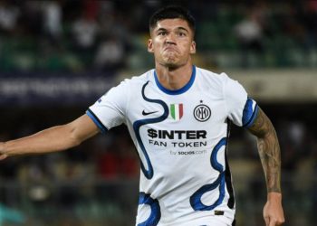 Joaquin Correa con la maglia dell'Inter
