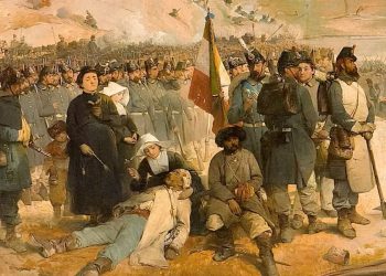 Gerolamo Induno, "Battaglia della Cernaia" (1857, particolare)