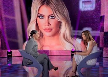 Simona Guatieri e Wanda Nara a Verissimo (Foto: Screen)