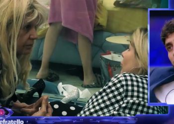 Maria Teresa Ruta e Javier Martinez, lite al GF (Foto: screen Mediaset Infinity)