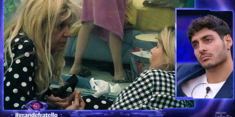 Maria Teresa Ruta e Javier Martinez, lite al GF (Foto: screen Mediaset Infinity)