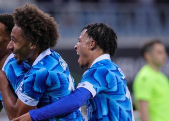 Il Gent esulta in Conference League (Foto ANSA)