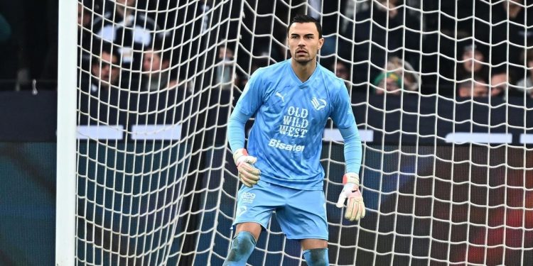 Emil Audero con la maglia del Palermo (da facebook.com/palermofficial)