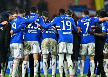 La Sampdoria dopo la vittoria sul Modena (da facebook.com/sampdoria)