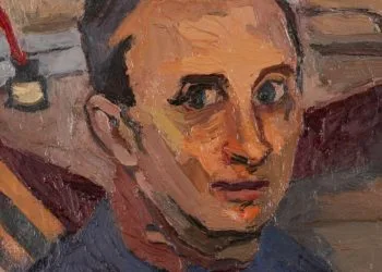 Particolare di un autoritratto della mostra "Io dipinto", Collezione Nobili (foto Musei Vaticani)