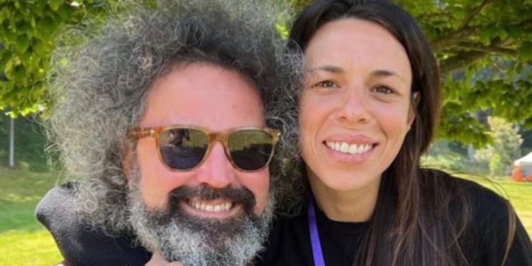 Simone Cristicchi e la compagna Erika Mineo