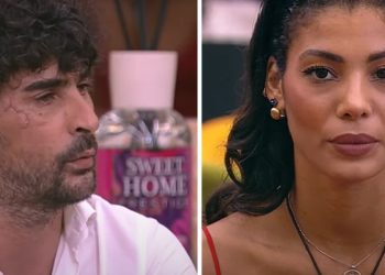 Yulia Bruschi e Simone Costa al Grande Fratello (Foto: Screen)