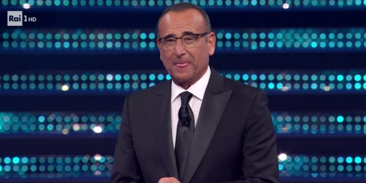 Carlo Conti a Sanremo 2025