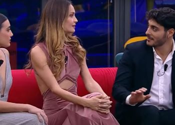 Javier Martinez, Helena Prestes e Zeudi Di Palma al Grande Fratello (Foto: Screen)