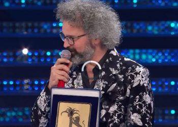 Simone Cristicchi vincitore del premio Bigazzi a Sanremo 2025
