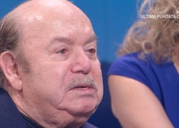 Lino Banfi piange a Domenica In